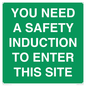SC12863: YOU NEED A SAFETY INDUCTION TO ENTER THIS SITE