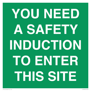 SC12863: YOU NEED A SAFETY INDUCTION TO ENTER THIS SITE