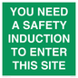 SC12863: YOU NEED A SAFETY INDUCTION TO ENTER THIS SITE