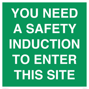 SC12863: YOU NEED A SAFETY INDUCTION TO ENTER THIS SITE