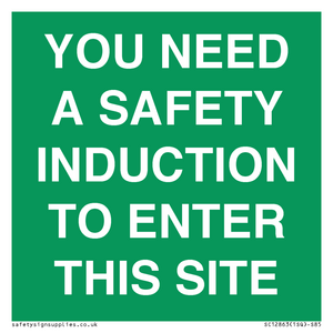 SC12863: YOU NEED A SAFETY INDUCTION TO ENTER THIS SITE