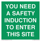 SC12863: YOU NEED A SAFETY INDUCTION TO ENTER THIS SITE