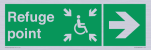 SD13168: Refuge point right arrow