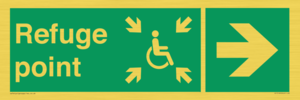 SD13168: Refuge point right arrow