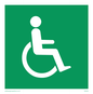 SD450: wheelchair in door / disabled symbol only - safety sign