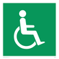 SD450: wheelchair in door / disabled symbol only - safety sign