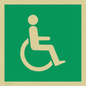SD450: wheelchair in door / disabled symbol only - safety sign