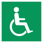 SD450: wheelchair in door / disabled symbol only - safety sign