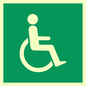 SD450: wheelchair in door / disabled symbol only - safety sign
