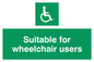 SD454: suitable for wheelchair users