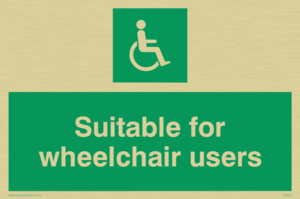 SD454: suitable for wheelchair users
