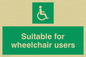 SD454: suitable for wheelchair users