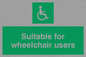 SD454: suitable for wheelchair users