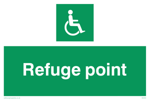 SD455: refuge point - safety sign