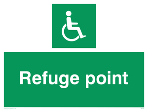 SD455: refuge point - safety sign