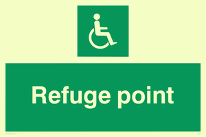 SD455: refuge point - safety sign