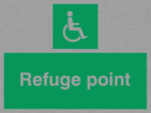 SD455: refuge point - safety sign