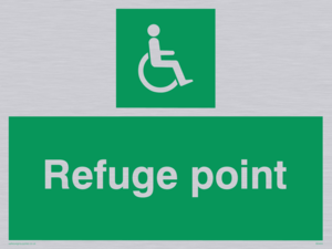 SD455: refuge point - safety sign