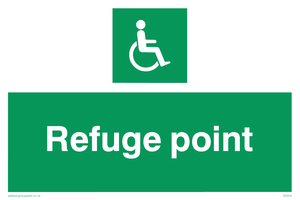 SD455: refuge point - safety sign