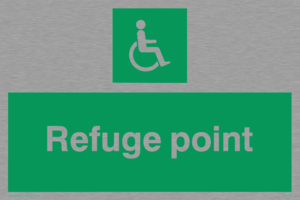 SD455: refuge point - safety sign