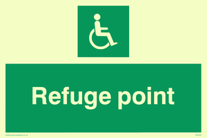 SD455: refuge point - safety sign