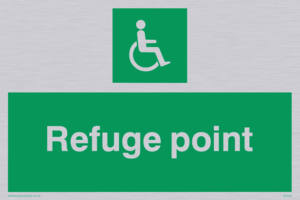 SD455: refuge point - safety sign