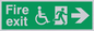 SD953: fire exit - disability safety sign