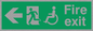 SD954: fire exit - disability safety sign