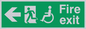 SD954: fire exit - disability safety sign