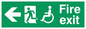 SD954: fire exit - disability safety sign