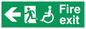 SD954: fire exit - disability safety sign