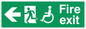 SD954: fire exit - disability safety sign