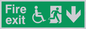 SD955: fire exit - disability safety sign