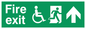 SD956: fire exit - disability safety sign