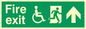 SD956: fire exit - disability safety sign