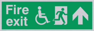 SD956: fire exit - disability safety sign