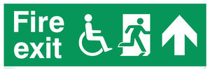SD956: fire exit - disability safety sign