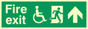 SD956: fire exit - disability safety sign