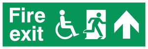 SD956: fire exit - disability safety sign