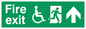 SD956: fire exit - disability safety sign