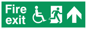 SD956: fire exit - disability safety sign