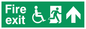 SD956: fire exit - disability safety sign