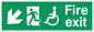 SD957: fire exit - disability safety sign