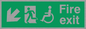 SD957: fire exit - disability safety sign