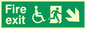 SD958: fire exit - disability safety sign