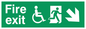 SD958: fire exit - disability safety sign