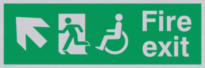 SD959: fire exit - disability safety sign
