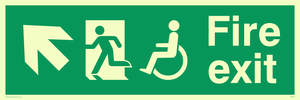 SD959: fire exit - disability safety sign