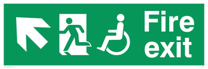 SD959: fire exit - disability safety sign