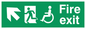 SD959: fire exit - disability safety sign